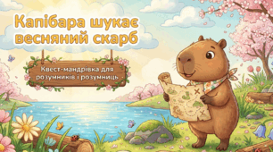Квест з читання з Капібарою. Читання слів, речень