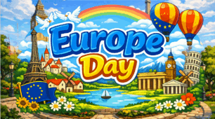 Europe Day for Kids. День Європи. Урок англійської мови. Презентація