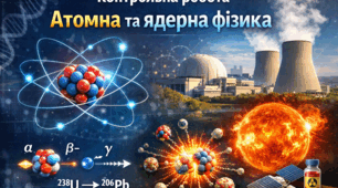 Контрольна робота №5 "Атомна та ядерна фізика"