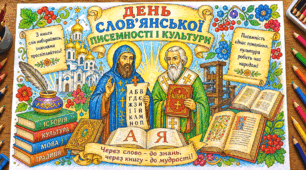 Велика тематична розмальовка «Через книгу — до мудрості» до Дня слов’янської писемності і культури