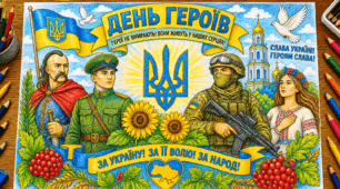 Велика тематична розмальовка «Герої України» до Дня Героїв