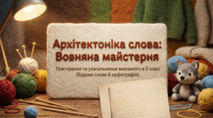 Повторення та узагальнення вивченого в 5 класі.Будова слова й орфографія.-