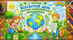 Велика тематична розмальовка «Бережімо нашу планету» до Всесвітнього дня охорони навколишнього середовища