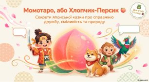 Японська народна казка «Момотаро, або Хлопчик-Персик». Теми дружби, сміливості та зв’язку людини з природою