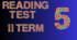 Form 5. Reading Test. II Term.
