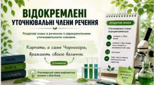 Відокремлені уточнювальні члени речення. Розділові знаки при відокремлюваних членах речення.