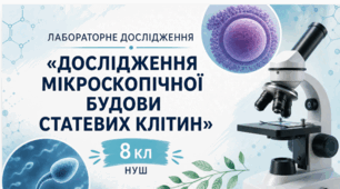 Лабораторне дослідження «Дослідження мікроскопічної будови статевих клітин»  🧬➡️👶8 кл НУШ