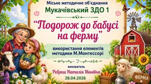 Використання елементів методики Марії Монтессорі у роботі з дітьми