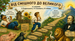 Діагностувальна робота "Від смішного до великого" (за творами С.Руданського, П.Глазового, Л.Глібова)