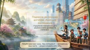 Повторення. Дії з раціональними дробами та степенями