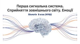 58 Перша сигнальна система. Сприйняття  зовнішнього світу. Емоції