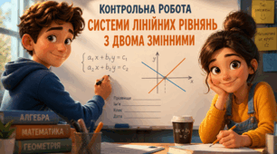 06.05 7 Г Контрольна робота "Системи лінійних рівнянь з двома змінними"
