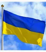 Прапор України великого розміру 140*90 см (полотно), яскравий, насичений колір з місцем для тримача-флагштоку. Прапори