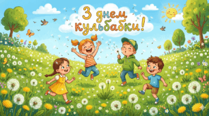 День кульбабки. Маленьке сонечко в траві