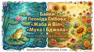 Леонід Глібов. «Муха і Бджола», «Жаба і Віл».