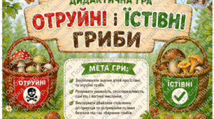 Дидактична гра «Отруйні і їстівні гриби»