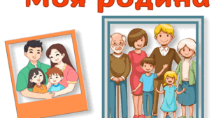 Стіна слів. Моя родина. 1 клас