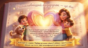 🎁 СУЧАСНА анімована презентація на 55 слайдів✈️ 10 травня - День матері 💐👩👧👦