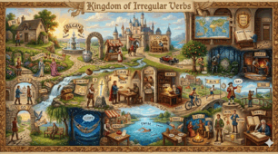 Kingdom of Irregular Verbs: 35-Piece Jigsaw