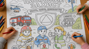 Мегарозмальовка «Цивільний захист» 🛡️ 1, 4, 9, 16 аркушів