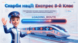 «Скарби нації: Експрес 8-й Клас» — комплект матеріалів для проведення останнього уроку у 8-му класі.