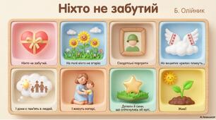 Мнемовірш Б.Олійника"Ніхто не забутий"