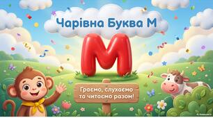 презентація "Вивчаєо буквута звук М"