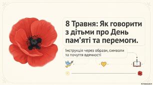 8 травня: Як говорити з дітьми про День пам'яті та перемоги.