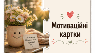 Мотиваційні картки з пазлами