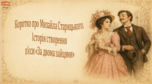 Коротко про Михайла Старицького. Історія створення п’єси «За двома зайцями» (презентація, робочий аркуш, інтерактивна вікторина)