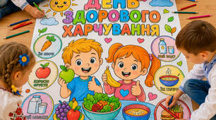 МЕГАРОЗМАЛЬОВКА «ДЕНЬ ЗДОРОВОГО ХАРЧУВАННЯ» 🍎🥦