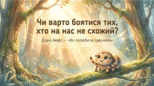 Урок позакласного читання для 3 класу.  Чи варто боятися тих, хто на нас не схожий? Діана Амфт «Як полюбити павученя».