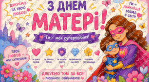 Плакат до Дня матері💖