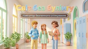 Презентація "Світ без булінгу" (41 слайд) навчальний та інтерактивний блок + розмальовки