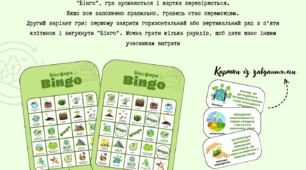 Географічна гра "Бінго" по темі "Біосфера. Природні комплекси. Антропосфера"