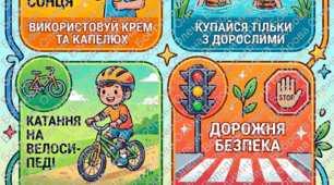 Пазл  "Безпека на літніх канікулах" 24 елементів
