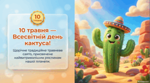 10 травня - Всесвітній день кактуса