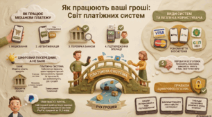 Інфографіка до уроку фінансової грамотності: «Платіжні системи та їх призначення»