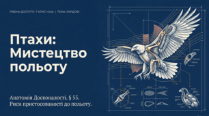 § 55. Птахи: риси пристосованості до польоту+ самостійна робота