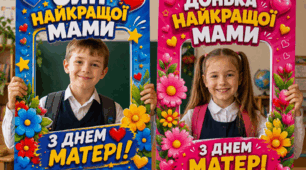 🌸 Яскраві фоторамки до Дня матері 🌸