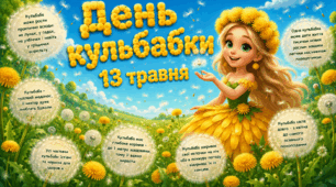Презентація "Кульбаба - яскрава посмішка весни" до Дня кульбабки 13 травня