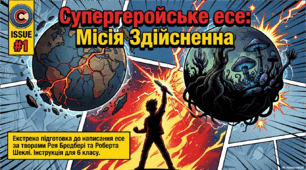 Мультимедійна презентація «Супергеройське есе»( розроблено до уроку написання есе за творами Рея Бредбері та Р. Шеклі»(ГР 3)