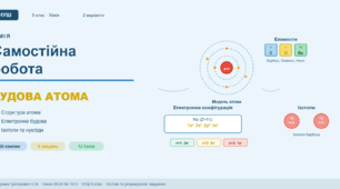 САМОСТІЙНА РОБОТА — БУДОВА АТОМА 8 клас НУШ за Григорович О.В.