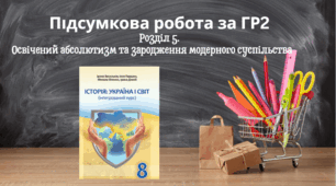 Підсумкова робота за ГР2 за підручником для 8 класу авторів  І. Д. Васильків, І. Л. Паршин, М. Д. Вітенко, І. С. Димій. (Розділ 5)