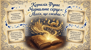 Презентація із зарубіжної літератури з теми: "Корнелія Функе "Чорнильне серце" для 7 класу НУШ.