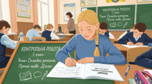 Діагностична робота з української мови у 5 класі "Складне речення. Пряма мова. Діалог"