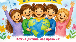 Плакат присвячений Дню захисту дітей