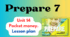 План уроку Pocket money. Prepare 7 (Level 3). Unit 14