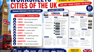 Cities of the UK. Worksheets