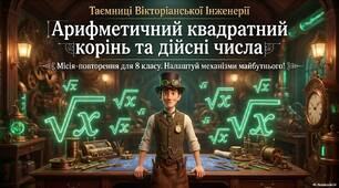 Повторення. Квадратні корені та дійсні числа